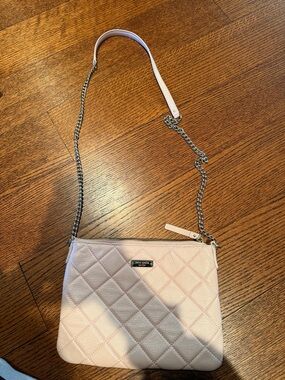 Kate Spade pink quilted crossbody bag